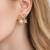 Bow stud earrings with pearl and crystal embellishments, elegant jewellery, anti tarnish jewellery