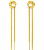 Knot stud earrings with long snake chain fringe tassel drop, elegant dangle style
