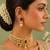Pearl Choker Necklace Set for Women | Bridal Jewellery Set with Earrings | Red 