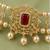 Pearl Choker Necklace Set for Women | Bridal Jewellery Set with Earrings | Red 