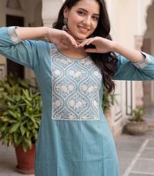 Women Ethnic Motifs Embroidered Regular Thread Work Kurta with Trousers