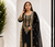 Black Heavy Sequence Embroidered Kurta Palazzo and Dupatta 3pc set