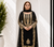 Black Heavy Sequence Embroidered Kurta Palazzo and Dupatta 3pc set