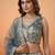 Women's Peacock Blue Tissue Moti with Embroidered Lehenga Choli with Dupatta