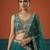 Women's Green Georgette Sequince Embroidered Lehenga Choli with Dupatta