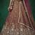Women's Copper Brown Tissue Moti with Embroidered Lehenga Choli with Dupatta