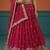 Women's Hot Pink Georgette Sequince Embroidered Lehenga Choli with Dupatta