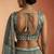 Women's Shade of Teal Tissue Moti with Embroidered Lehenga Choli with Dupatta