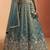 Women's Shade of Teal Tissue Moti with Embroidered Lehenga Choli with Dupatta