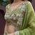 Women's Pista Tissue Woolen Embroidered Lehenga Choli with Dupatta