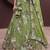 Women's Pista Tissue Woolen Embroidered Lehenga Choli with Dupatta