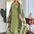 Ethnic Motifs Embroidered Regular Sequinned Kurta with Trousers & With Dupatta