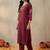 Women Ethnic Motifs Embroidered Regular Thread Work Pure Cotton Kurta with Trousers