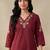 Women Ethnic Motifs Embroidered Regular Thread Work Pure Cotton Kurta with Trousers
