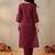 Women Ethnic Motifs Embroidered Regular Thread Work Pure Cotton Kurta with Trousers