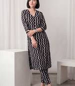 Women Printed Regular Pure Cotton Kurta with Trousers
