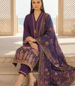 Women Ethnic Motifs Printed Regular Thread Work Kurta with Trousers & With Dupatta