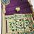 wine zari woven paithani silk blend traditional saree with swarovski blouse piece