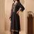 Women Floral Embroidered Regular Thread Work Liva Kurta with Trousers & With Dupatta