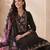 Women Floral Embroidered Regular Thread Work Liva Kurta with Trousers & With Dupatta