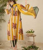 Women Printed Regular Pure Cotton Kurta with Trousers & With Dupatta