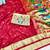 maroon zari woven paithani silk blend traditional saree with swarovski blouse piece