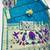 rama zari woven paithani silk blend traditional saree with swarovski blouse piece