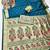 firozi zari woven paithani silk blend traditional saree with swarovski blouse piece