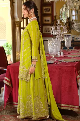 Women Ethnic Motifs Embroidered Regular Mirror Work Kurta with Palazzos & Dupatta