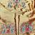 maroon zari woven paithani silk blend traditional saree with swarovski blouse piece
