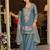 Women Ethnic Motifs Embroidered Regular Thread Work Kurta with Sharara & With Dupatta