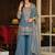 Women Ethnic Motifs Embroidered Regular Thread Work Kurta with Sharara & With Dupatta