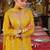 Ethnic Motifs Embroidered Straight Mirror Work Kurta With Palazzos & Dupatta