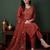 Women Ethnic Motifs Embroidered Regular Sequinned Kurta with Trousers & With Dupatta