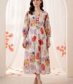 Women Floral Printed Regular Pure Cotton Kurta with Trousers