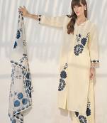 Women Floral Printed Regular Kurta with Palazzos & With Dupatta