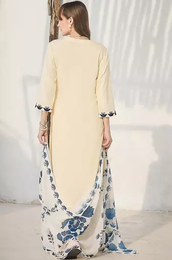 Women Floral Printed Regular Kurta with Palazzos & With Dupatta