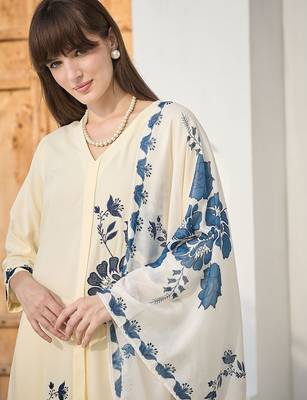 Women Floral Printed Regular Kurta with Palazzos & With Dupatta 6