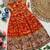 Pure viscose  silk blend  with embroidery border kids gown
