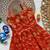 Pure viscose  silk blend  with embroidery border kids gown