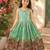 Pure viscose  silk blend  with embroidery border kids gown