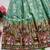 Pure viscose  silk blend  with embroidery border kids gown