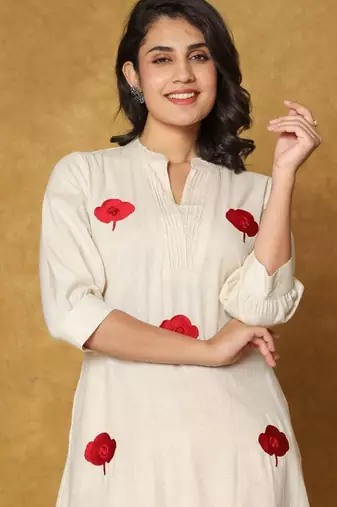Women A-Line Pure Cotton Floral Printed Kurta & Palazzo Set