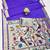 purple zari woven paithani silk blend traditional saree with swarovski blouse piece