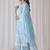 Floral Embroidered Pure Cotton Straight Kurta With Trousers & Dupatta