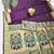 wine zari woven paithani silk blend traditional saree with swarovski blouse piece