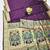 wine zari woven paithani silk blend traditional saree with swarovski blouse piece
