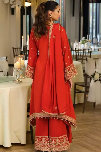 Women Ethnic Motifs Embroidered Regular Mirror Work Kurta with Palazzos & With Dupatta