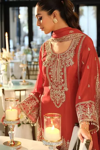 Women Ethnic Motifs Embroidered Regular Mirror Work Kurta with Palazzos & With Dupatta
