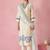 Floral Embroidered Thread Work Straight Kurta With Trousers & Dupatta